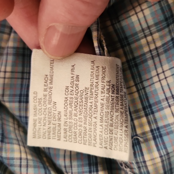 Twenty X by Wrangler Blue & White Plaid Button-Up Shirt - Picture 10 of 10
